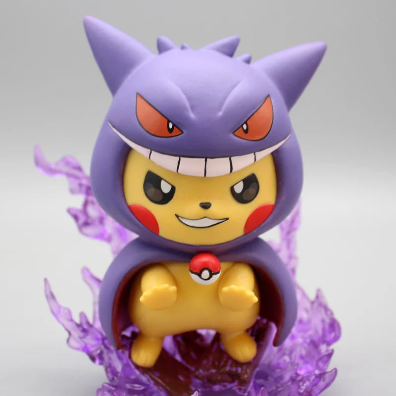 12cm Pokemon Figure Pikachu Cos Gengar Charizard Model Doll Collectible Toy Gifts Anime Figures