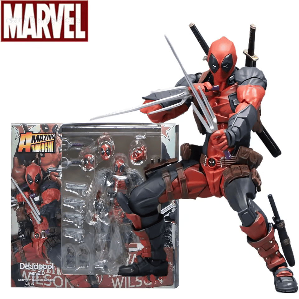 Yamaguchi Deadpool 2.0 Action Figure Toys 15cm Super Hero Dead Pool Movable Statues Model Doll Collectible