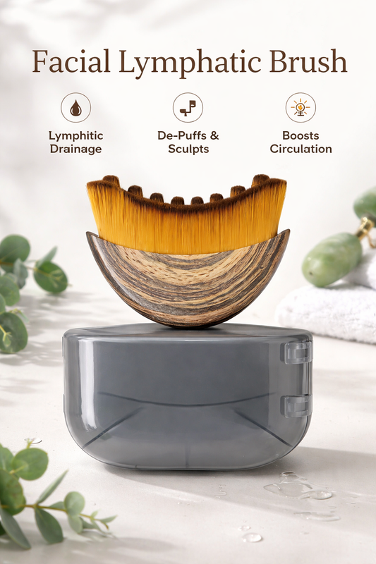GlowSculpt™ Lymphatic Facial Sculpting Brush – Reduce Puffiness & Define Jawline