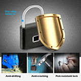 Smart Fingerprint Padlock – Waterproof Biometric Security Lock