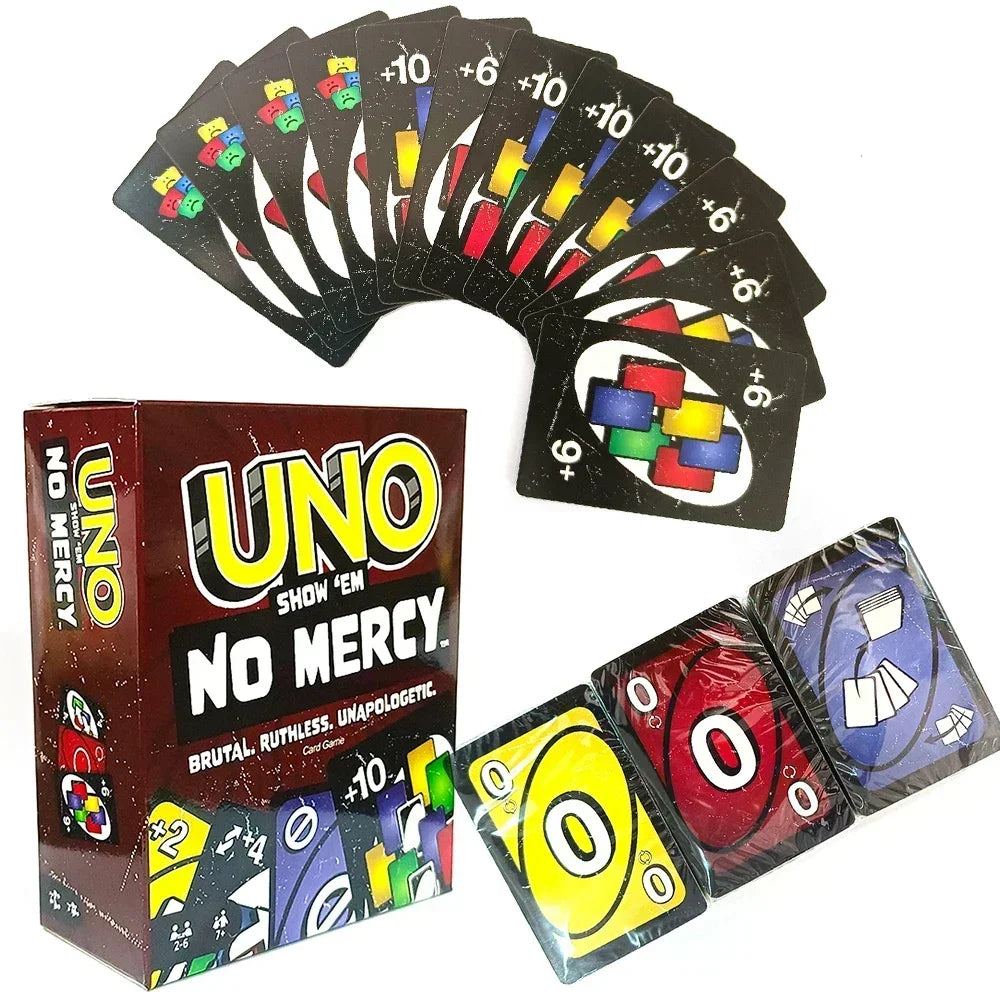 HOT Uno No mercy Game Board Games 2025 UNO Games Card Toys Children Birthday Christmas