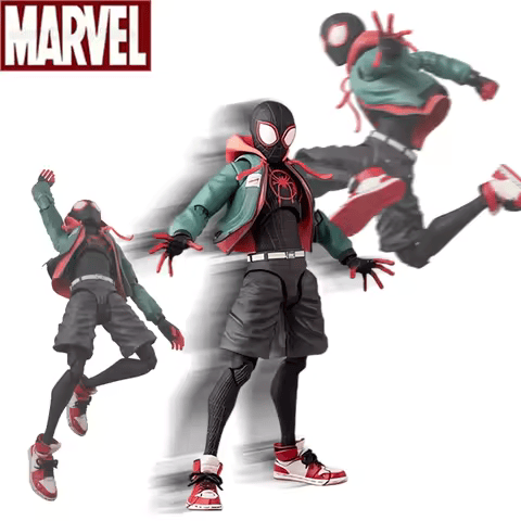 Marvel's Spider-Man Event Model Spider-Man Miles · SV · SHF· Morales Penny · Parker Anime Character Statue Action Toy