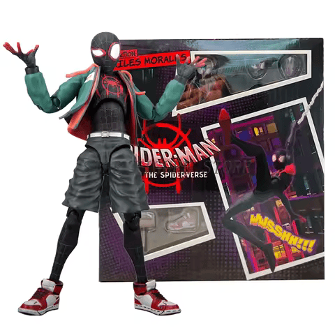 Marvel's Spider-Man Event Model Spider-Man Miles · SV · SHF· Morales Penny · Parker Anime Character Statue Action Toy