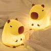 Cute Pet Capybara Night Light Cute Cartoon Silicone Creative Bedside Sleep Night Lamp For Children's Room Decor Birthday gift
