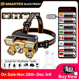 Powerful Rechargeable Head Flashlight for Fishing Led Headlamp Nitecore Camping Headlights Hunting Torch Hiking Front Lanterns