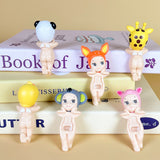 2024 New Cute Party Angel Cheek Support Blind Box Car Decoration Mobile Phone Decoration Cupid Figurine Anime Figurine