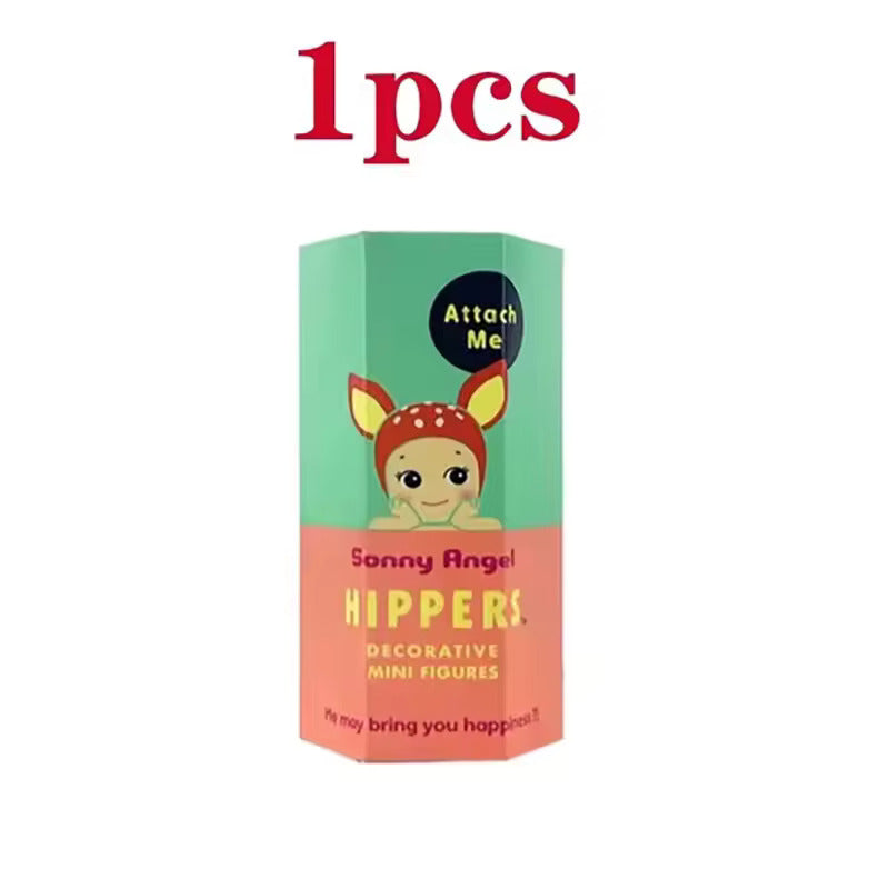 2024 New Cute Party Angel Cheek Support Blind Box Car Decoration Mobile Phone Decoration Cupid Figurine Anime Figurine