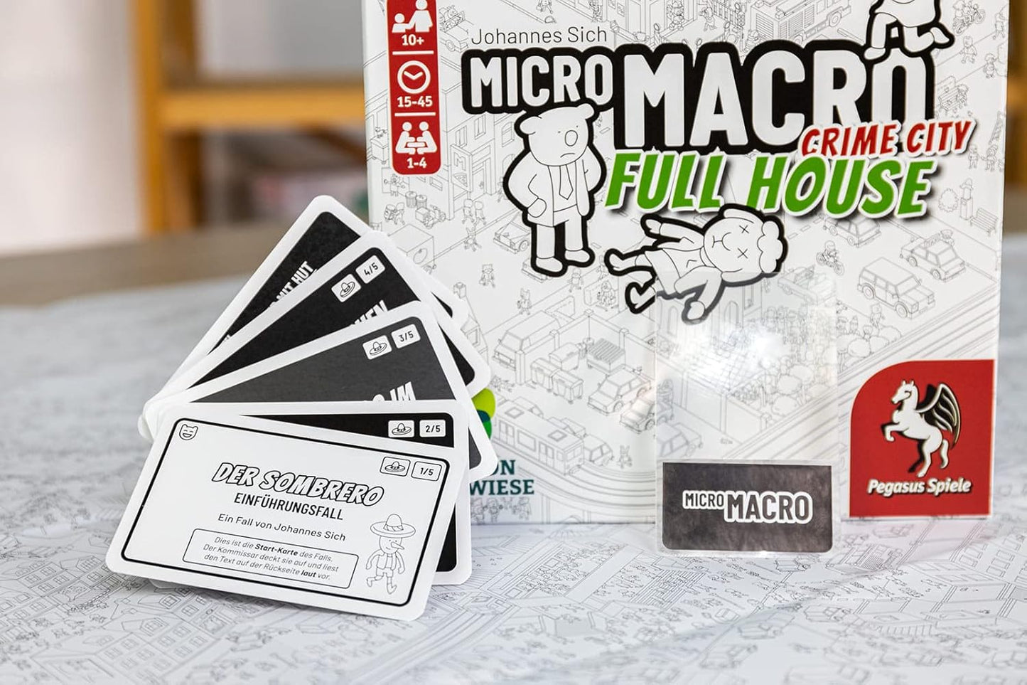 Pegasus Spiele 59061G MicroMacro: Crime City 2-Full House, Multicoloured, Colourful [German Version]