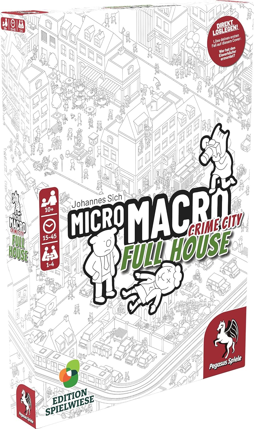 Pegasus Spiele 59061G MicroMacro: Crime City 2-Full House, Multicoloured, Colourful [German Version]