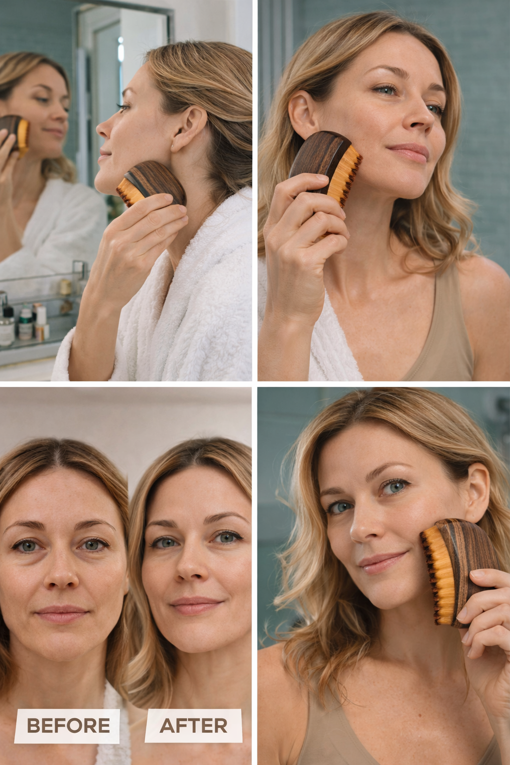 GlowSculpt™ Facial Massage Brush – Defined, De-Puffed Skin