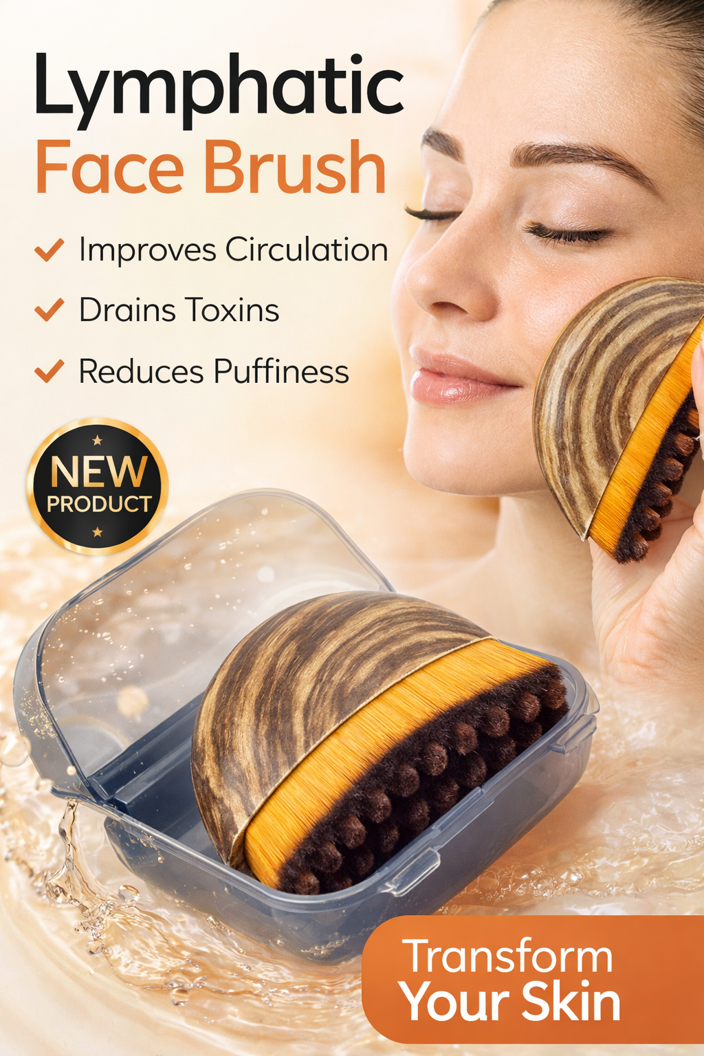 GlowSculpt™ Facial Massage Brush – Defined, De-Puffed Skin