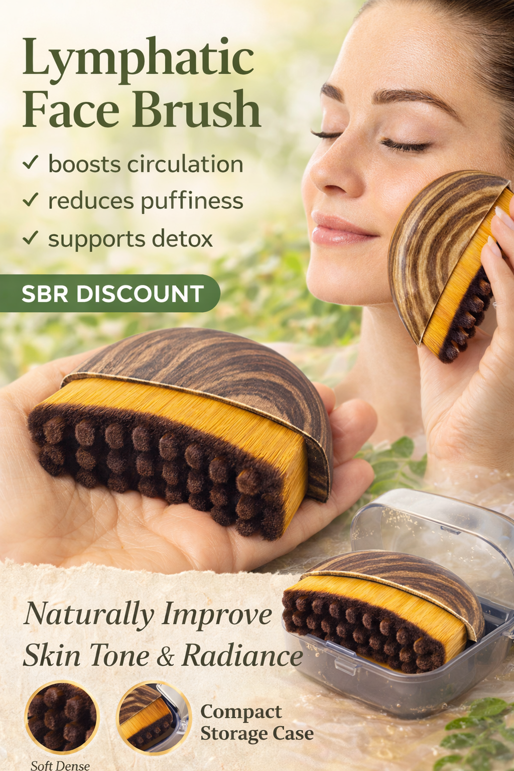 GlowSculpt™ Facial Massage Brush – Defined, De-Puffed Skin